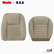 Vinyl, leather and cloth mustang seat covers are organized by make, model and year, and our inventory features all material colors of the ford factory for a pristine match to interior trims. 2005 2006 2007 2008 2009 Ford Mustang Driver Bottom Top Leather Seat Cover Tan Ebay