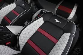 Front seat covers two tone colors fits a 1994 to 2004 ford mustang separate headrest covers with adjustment for seat belt holder dutchcovers 4 out of 5 stars (104) Ford Mustang Bespoke Leather Interior Car Interior Upholstery Leather Car Seat Covers Custom Car Interior