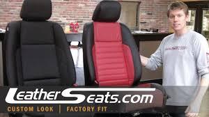 With a 2015 mustang seat cover putting a layer of protection between you and your seats will ensure greater longevity and thus a better resale value if you ever decide to part ways with your mustang. 2010 Ford Mustang Leather Interior Converstion Upgrade Kit Leatherseats Com Youtube