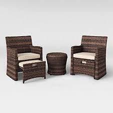 Shop wayfair for small space patio furniture to match every style and budget. Amazon Com Halsted 5 Piece Wicker Small Space Patio Furniture Set Tan Garden Outdoor