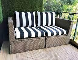Outdoor chair cushions patio seat cushion, ohuhu 19x19x5 extra thick tufted square seat cushions with straps, indoor outdoor all weather floor cushion for patio, office, dining chairs, set of 2. Black And White Cabana Stripe Ikea Outdoor Slipcover Affordable Designer Custom Handmade Trendy Fashionable Locally Made High Quality