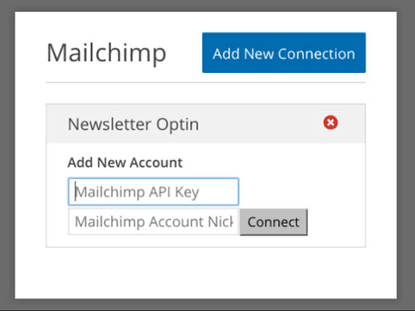 create new mailchimp connection