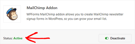 mailchimp add-on