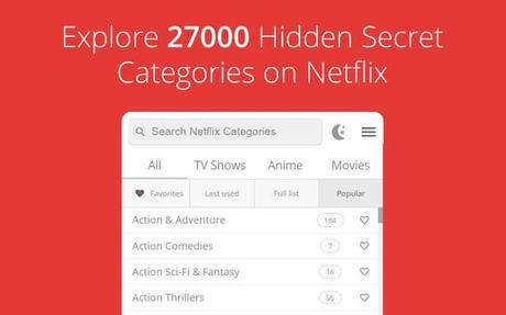 netflix hidden categories extension netflix hidden categories extension