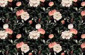 ❤ get the best vintage flowers wallpaper on wallpaperset. Dark Vintage Floral Wallpaper Mural Hovia