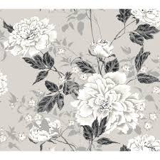 Choose from 1800+ vintage floral graphic resources and download in the form of png, eps, ai or psd. Vintage Floral Gray Peel Stick Wallpaper By Drew Barrymore Flower Home Walmart Com Walmart Com