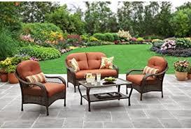 4.3 out of 5 stars 728. Amazon Com Patio All Weather Outdoor Furniture Set That Seats 4 Comfortably For Enjoying Campfires In The Back Yard Or Around The Pool Or Deck Garden Outdoor