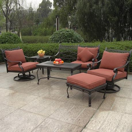 6 piece cast aluminum patio furniture Outdoor furniture ...