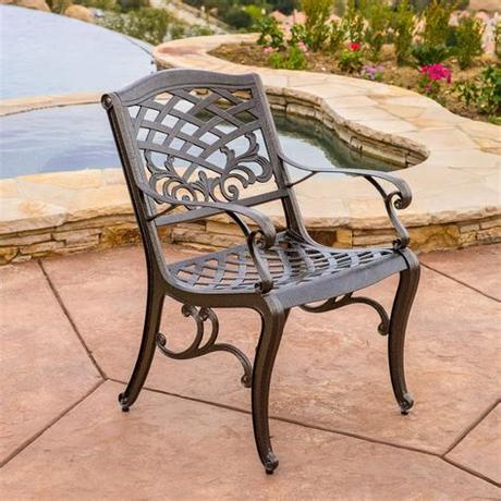 Outdoor patio cast aluminum furniture sets dining table sets cast aluminum chair use for garden. Odena Cast Aluminum 7 Piece Outdoor Dining Set with ...