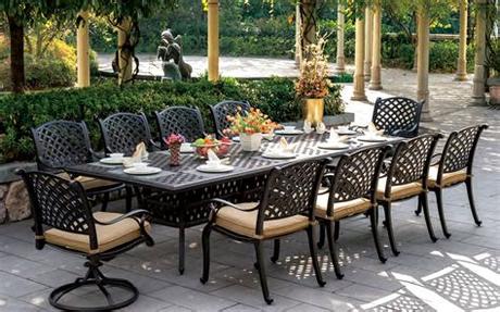 Cast aluminum patio furniture refers to outdoor furniture constructed from solid aluminum. Cast Aluminum: Vintage Cast Aluminum Outdoor Furniture