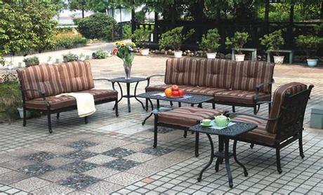 Find great deals on ebay for cast aluminum furniture. Patio Furniture Deep Seating Set Cast Aluminum 7pc Monarch