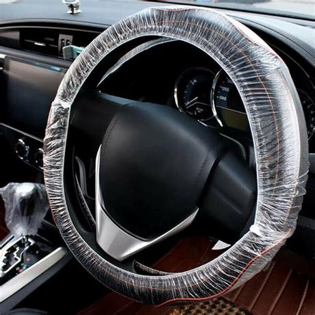 100pcs disposable pe plastic car seat covers vehicle mechanic valet waterproof. Car Disposable Plastic Steering Wheel+Seat+Shifting Lever ...