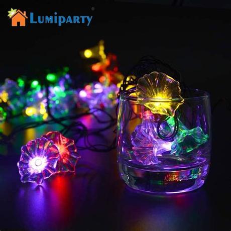 This means that using solar string lights, you can decorate both the interior and the exterior of your home, whether as a means of everyday decoration or for specific holidays or events, including weddings. Lumiparty Solar String Lights 20 LED Morning Glory Flower ...