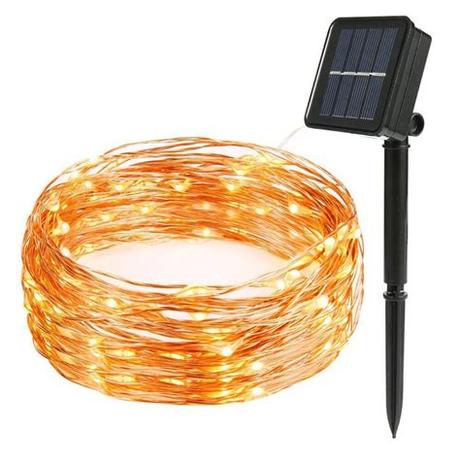 Solar outdoor string lights is one of the easiest and cheapest ways to decorate your home. OSIDEN Solar Powered String Lights 12M 100LED Copper Wire ...