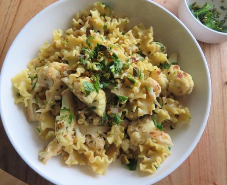 Pasta With Seared Cauliflower (small batch)