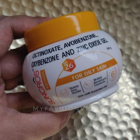 Suncros Aquagel SPF26 Medicated Sunscreen Review for Sensitive Skin
