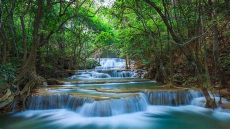 Background hd wallpapers best collection download for pc, desktop, laptop, mobile phone and tablet. Green Nature River Cascade Waterfall Kanchanaburi Thailand ...