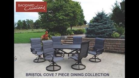 See reviews, photos, directions, phone numbers and more for menards patio furniture locations in janesville, wi. Backyard Creations Bristol Cove 7 Piece Dining Patio Set ...