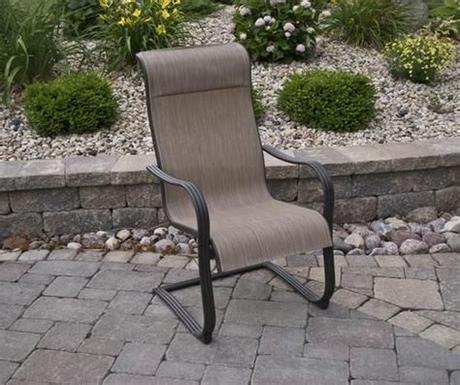 Patio cushions, covers, and other accessories: Manchester Spring Action Dining Chair at Menards | Outdoor ...