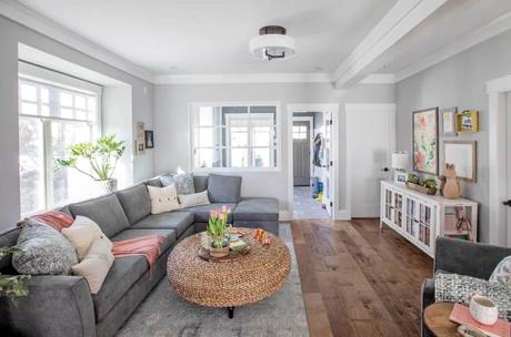 Coastal Style Grey Living Room Ideas