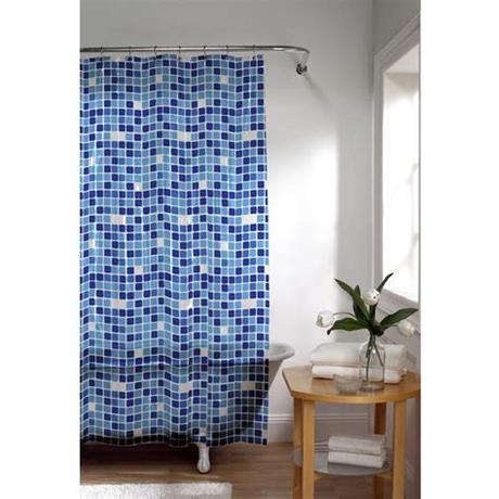 Buy top selling products like hookless® it's a snap™ fabric shower curtain liner in white and madison park spa waffle shower curtain. Tiles Extra Long Peva Shower Curtain - 13349887 ...