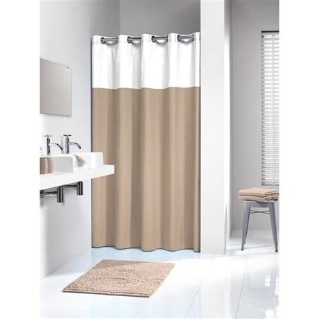 Aoohome extra long 72x96 inch shower curtain liner, fabric waterproof bathroom curtain for hotel with hooks, weighted hem, light grey. Sealskin Extra Long Hookless Shower Curtain 78 x 72 Inch ...