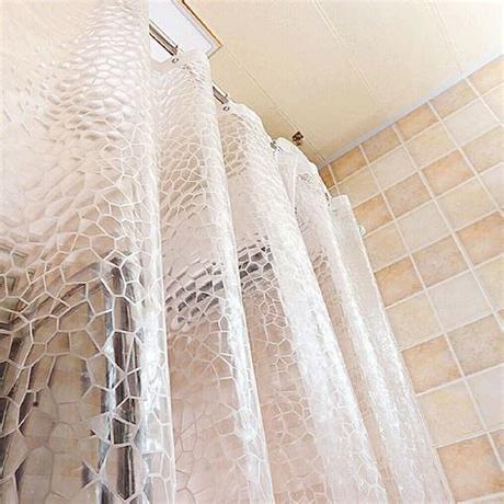 Decorative things extra long shower curtain 84 unique fabric shower curtains designer modern beige and blue striped 84 inches. Bathroom Clear Curtain Extra Long Eco-Friendly Washable ...