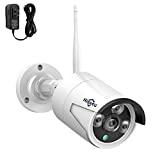 Hiseeu Add on 3MP 1080P Outdoor Wireless Security Camera, Waterproof Outdoor Indoor 3.6mm Lens IR Cut Day & Night Vision with Power Adapter, Compatible with Hiseeu 8CH Wireless Security Camera System