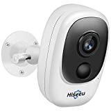 Hiseeu Outdoor Battery Camera,Wireless Security Camera,Rechargeable Battery Powered,WiFi Camera,Night Vision,1080P Video with Motion Detection, 2-Way Audio,IP65 Waterproof, CloudEdge Cloud Storage