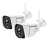 [2020New] SMONET Security Camera Wireless,4MP Home Security Camera,IP66 Outdoor Security Camera,H.264 Pro WiFi IP Camera with Night Vision,Support Micro SD Card and Cloud Storage,2 Packs