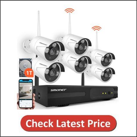 SMONET 1080P Security Camera System Wireless with NVR