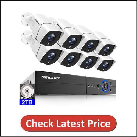 SMONET 5MP 8 Channel Security Camera System