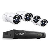 Home Security Camera System,SAFEVANT 5MP 8 Channel Outdoor Indoor CCTV AHD DVR Kits Wired Systems 4pcs 2.5×1080P Surveillance Cameras with Night Vision Motion Detection,NO Hard Drive