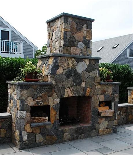 Smaller fireplaces available starting at $2850. Outdoor Fireplaces - Stone Fireplace Kits | Cape Cod MA ...