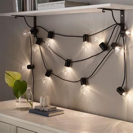 In some case, you will like these outdoor lighting ikea. SVARTRÅ LED lighting chain with 12 lights - black, outdoor ...
