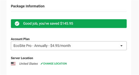 greengeeks account plan