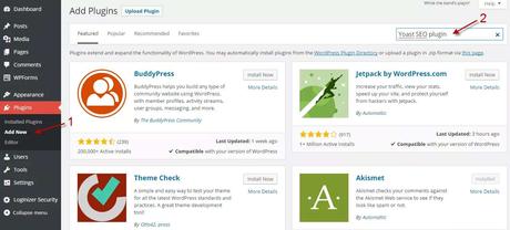 Wordpress plugin dashboard