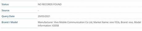 Vivo Y53s spotted on multiple certifications, key specifications revealed