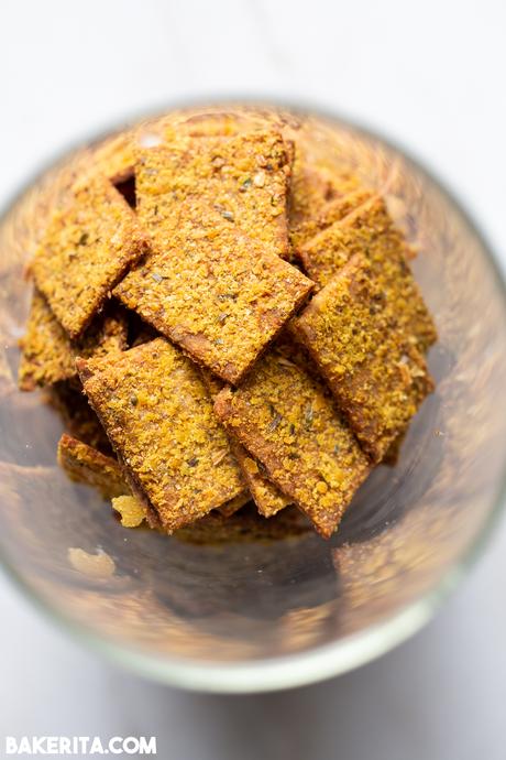 Gluten-Free Sourdough Discard Crackers