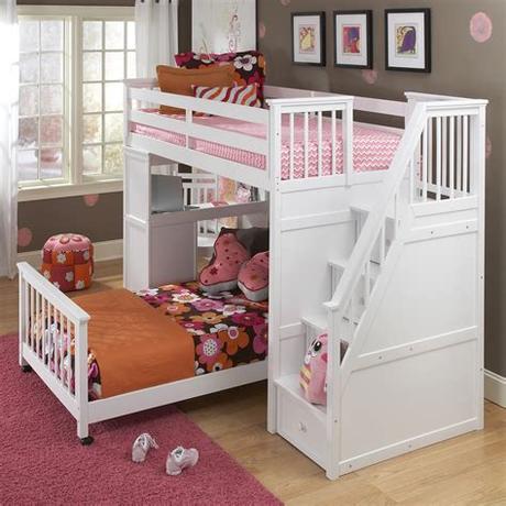 Available in black, white, and silver, this hannatou bed will certainly add functionality while saving space! Best Toddler Bunk Beds With Stairs - HomesFeed