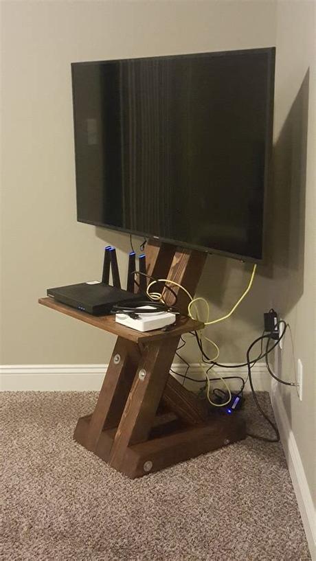 Tucci tv stand for tvs up to 50 with electric fireplace included. 21 Affordable DIY TV Stand Ideas You Can Build In a ...