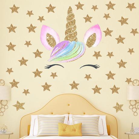 Cartoon Unicorn Animal Wall Stickers For Kids Rooms Girls Rooms Bedroom Decor Unicorn Party Decorations Kids Room Decoration From Qiansuning8 4 04 Dhgate Com