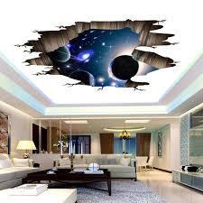 Playroom will constantly be positioned for children to spend the most time of theirs. Creative 3d Brick Wall Universe Space Galaxy Floor Wall Sticker Kids Rooms Ceiling Roof Home Decoration Art Mural Diy Wallpaper Wall Stickers Aliexpress