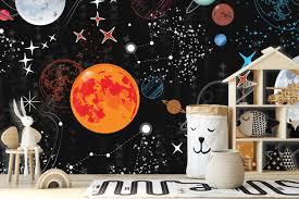Make your kid's room a place for fun and relaxation with creative wall decor and decorative painting, for all ages ideas and tips. Space Galaxy Wallpaper Shop Luxe Walls Self Adhesive Wallpaper
