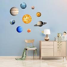 Us $19.98 |carpets for living room kids galaxy bedroom carpet universe outer space themed children round play rug hanging basket. 9 Planet Solar System Fluorescent Glow Wall Stick The Universe Planet Galaxy Kids Room Bedroom Luminous Wall Stickers From Yiyu Hg 16 57 Dhgate Com