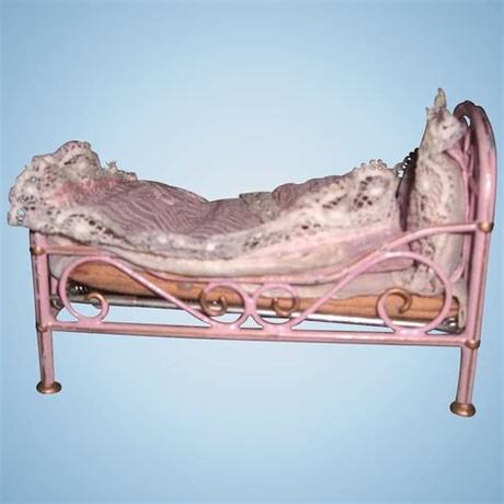Start with a minimum $50 down, make minimum monthly payments. Wonderful Antique Marklin Doll Bed w/Bedding - Layaway ...