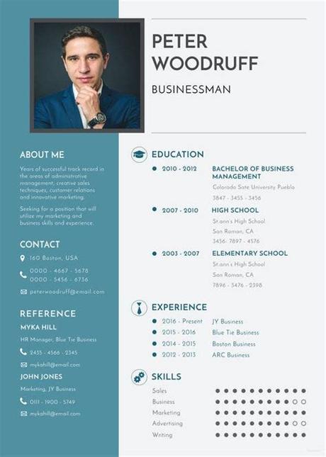 The free resume templates made in word are easily adjusted to your needs and personal situation. Business Resume Template - 11+ Free Word, Excel, PDF ...