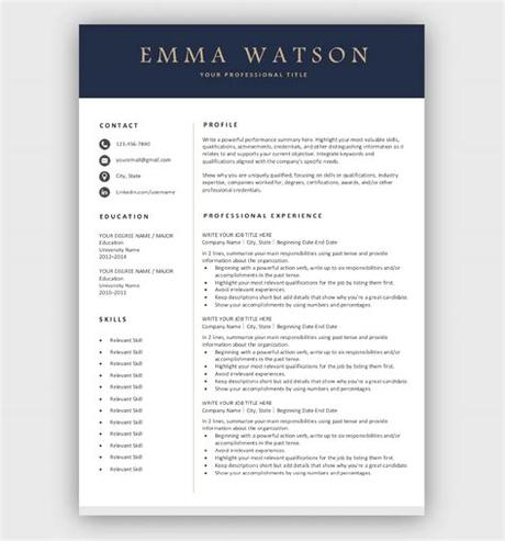 A page full of word resume templates, that you can download directly and start editing! Professional Resume Template | Free Download | Easy-to-edit