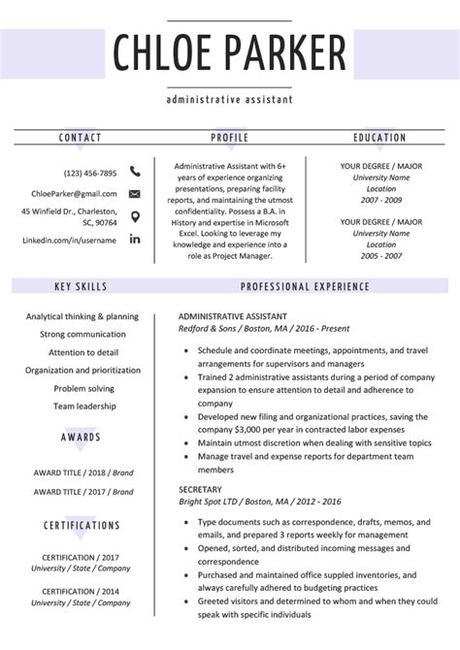 A huge title with your name will drive attention to your cv at once. Free Creative Resume Templates & Downloads | Resume Genius