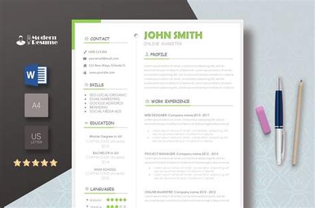 Click resumes and cover letters. Free Template - Modern Resume Templates 2019